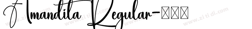 Amandita Regular字体转换 Amandita Regular字体转换